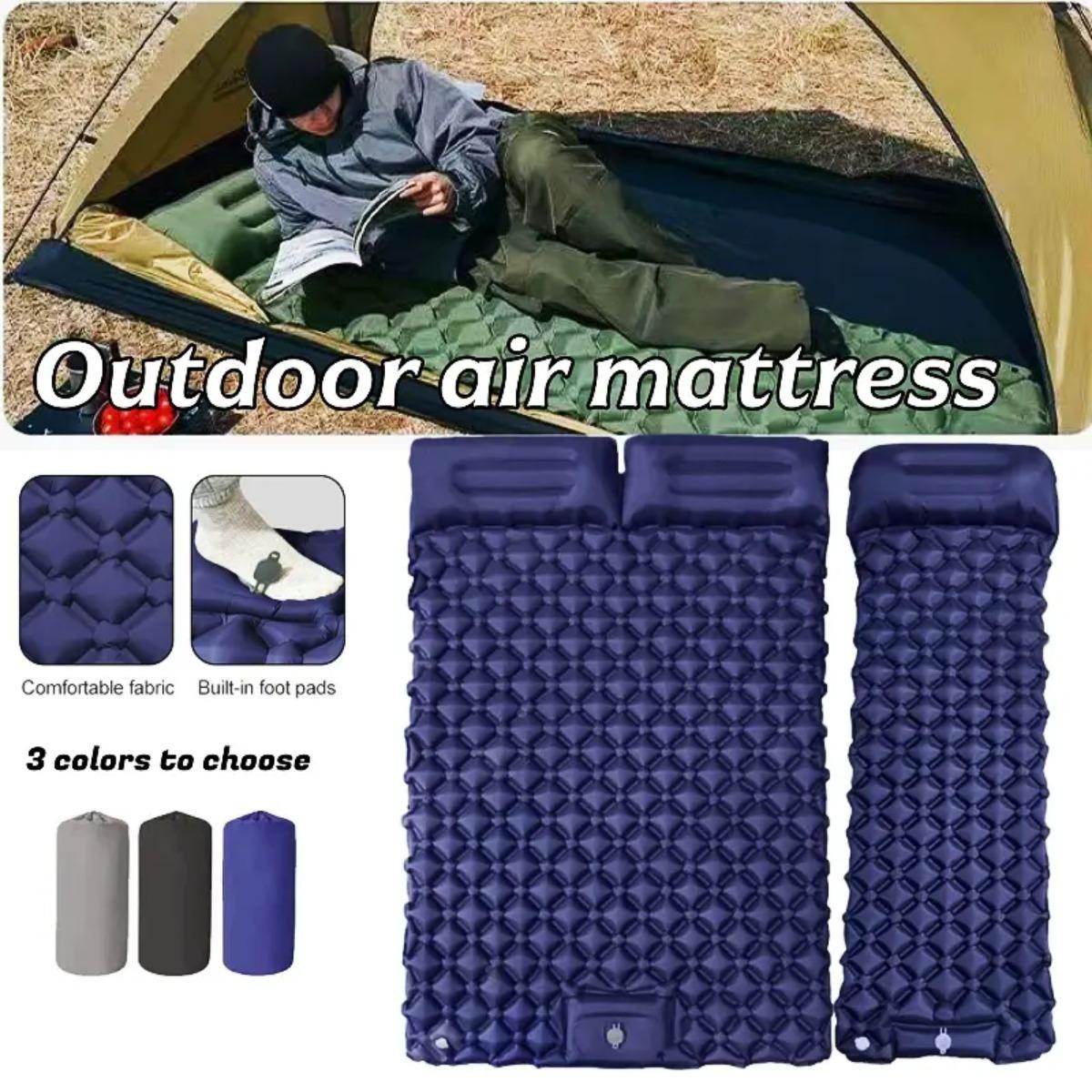 Outdoor Camping Carpet - Single & Double Inflatable Air Mattress,
