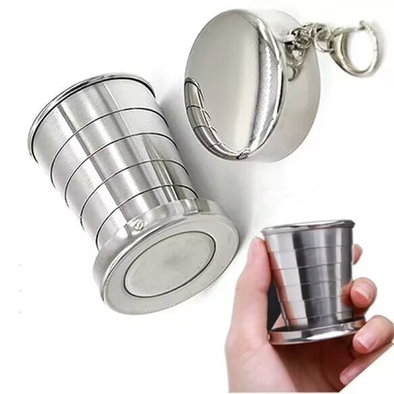 Outdoor Camping Direct - Stainless Steel Folding Cup Portable Outdoor
