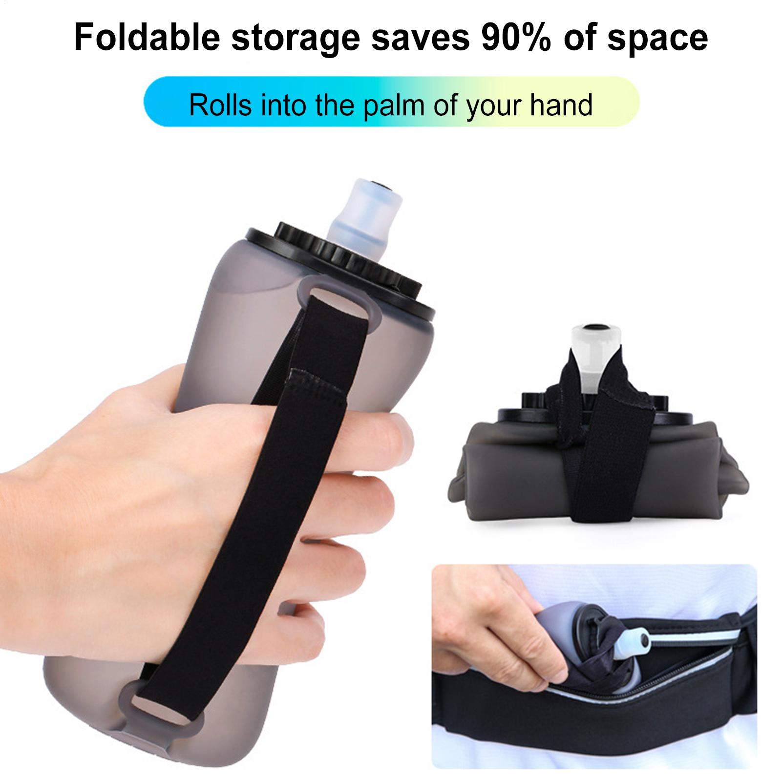 Collapsible Water Bottle - Handheld Collapsibles Cycling Bottle 350ml Capacity