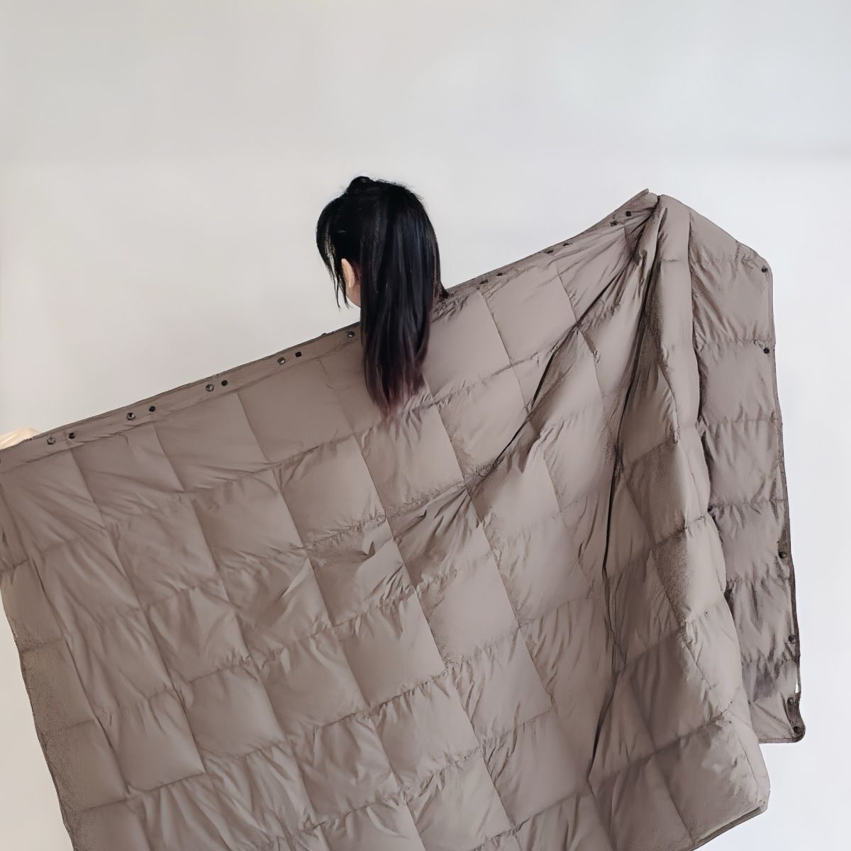 Outdoor Camping Blanket - Warm Lightweight Quilted Khaki Camping Quilt