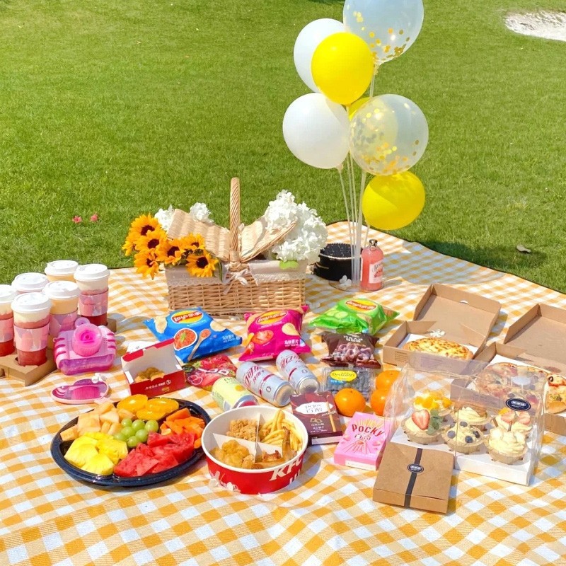200x200cm Extra Large Picnic M - Outdoor Camping Blanket ulasan dan harga
