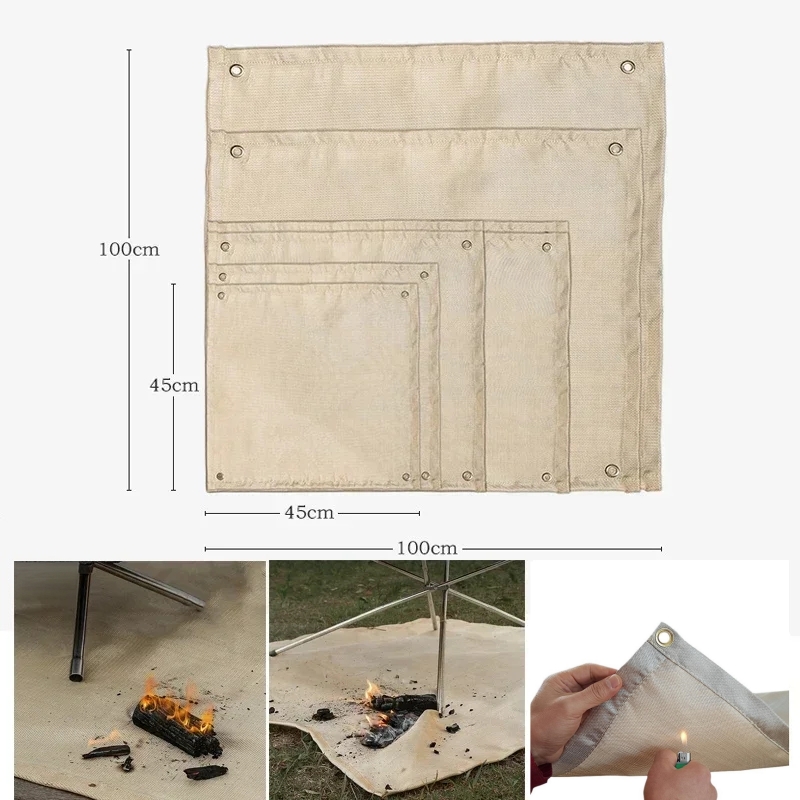 Camping Fireproof Mat Heat Res - Outdoor Camping Blanket ulasan dan harga