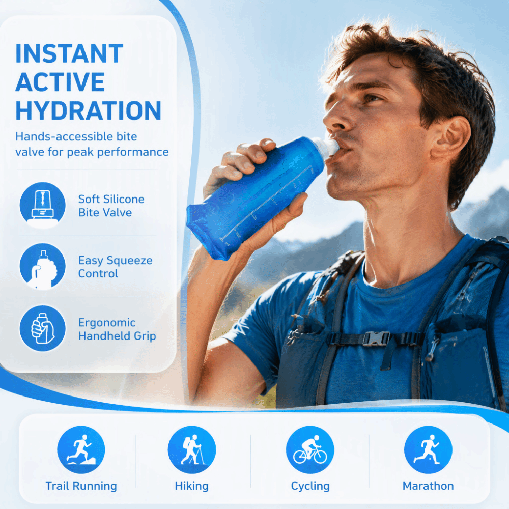 2 Pack Convenient TPU Collapsi - Collapsible Water Bottle ulasan dan harga