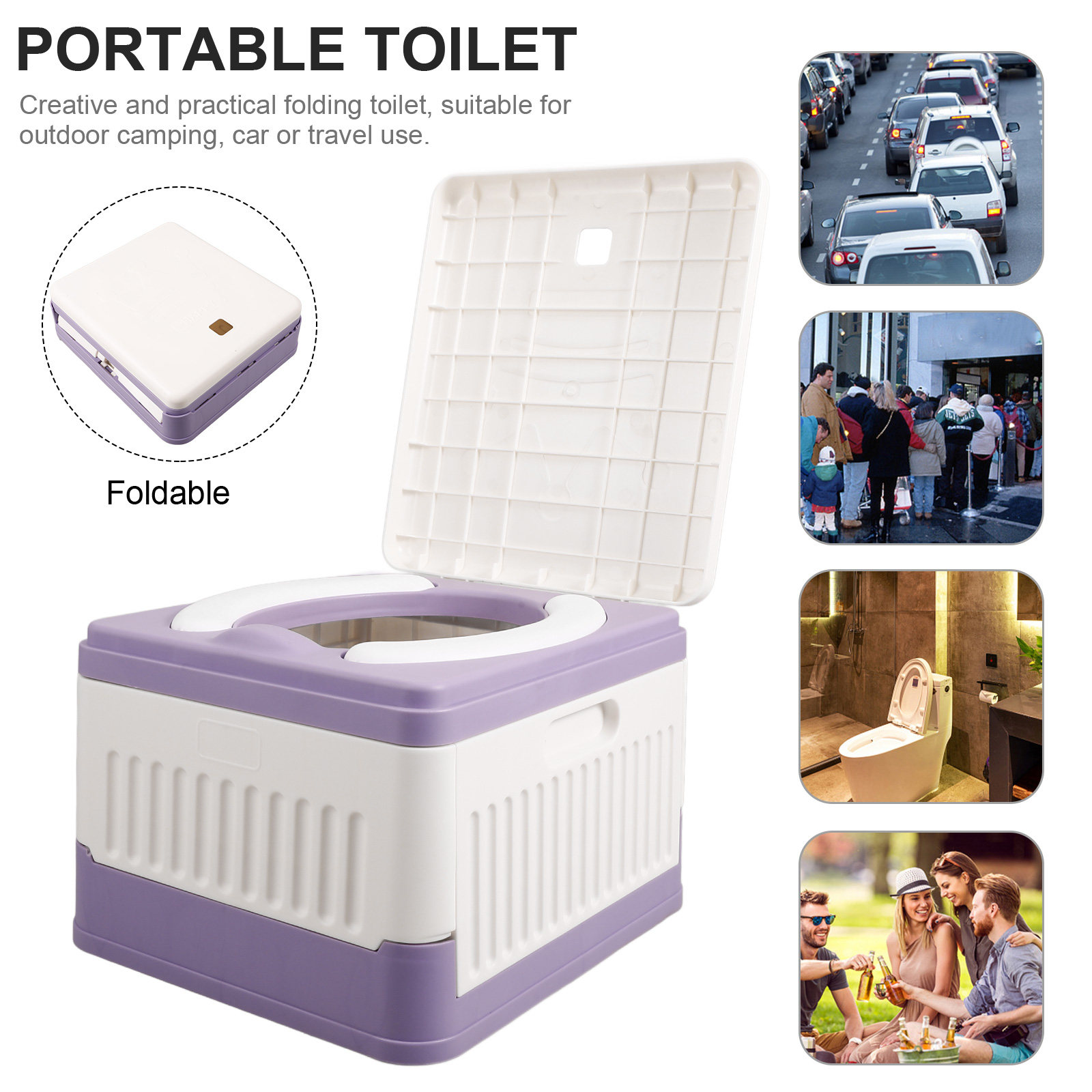 Camping Portable Foldable Toil - Outdoor Camping Urinal ulasan dan harga