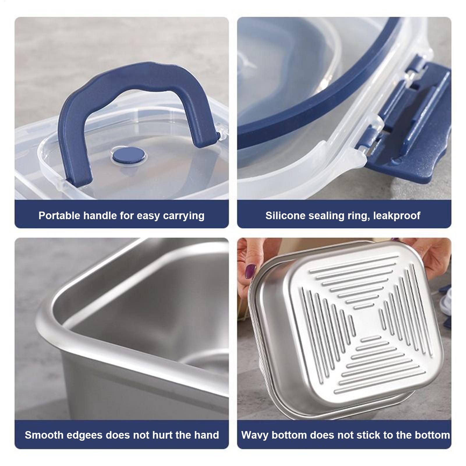 Stainless Lunch Box Stainless  - Outdoor Camping Bin ulasan dan harga