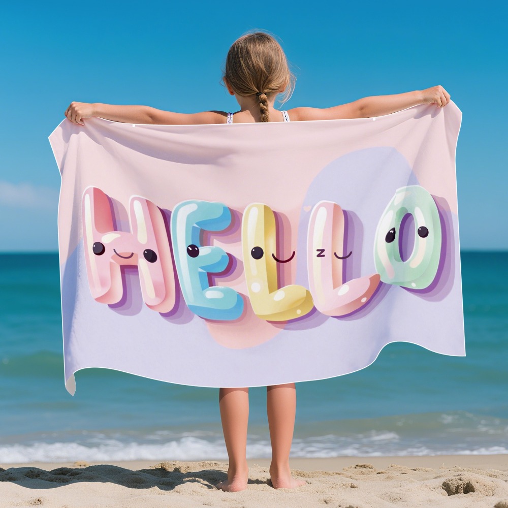 Cartoon Pattern Beach Towel Ki - Outdoor Camping Blanket ulasan dan harga