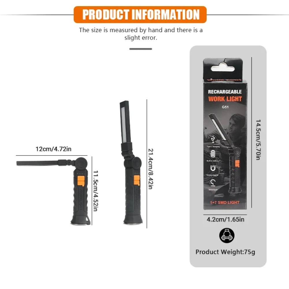 Portable COB LED Flashlight US - Outdoor Camping Adventure Lamp ulasan dan harga