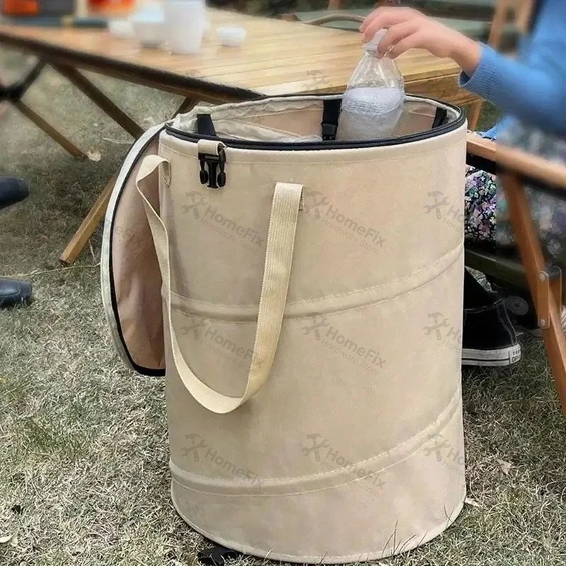Outdoor Foldable Trash Can wit - Outdoor Camping Bin ulasan dan harga
