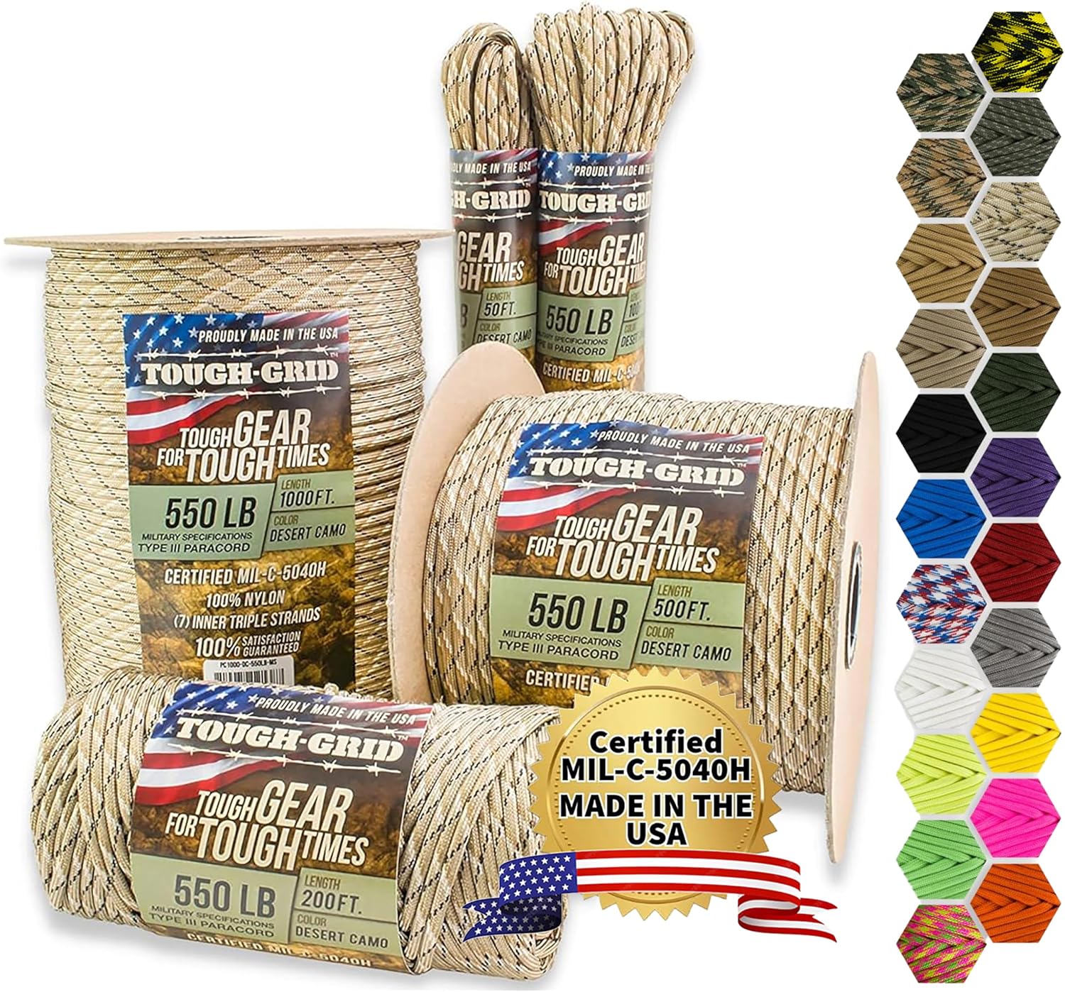 550 Paracord Rope Nylon Parach - Outdoor Camping Usa ulasan dan harga
