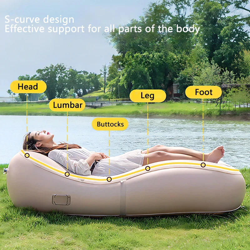 Outdoor Portable Mattress Lazy - Outdoor Camping Couch ulasan dan harga