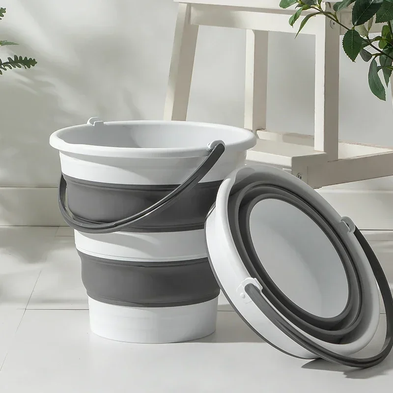 Collapsible Bucket 5L-15L Stri - Outdoor Camping Bin ulasan dan harga