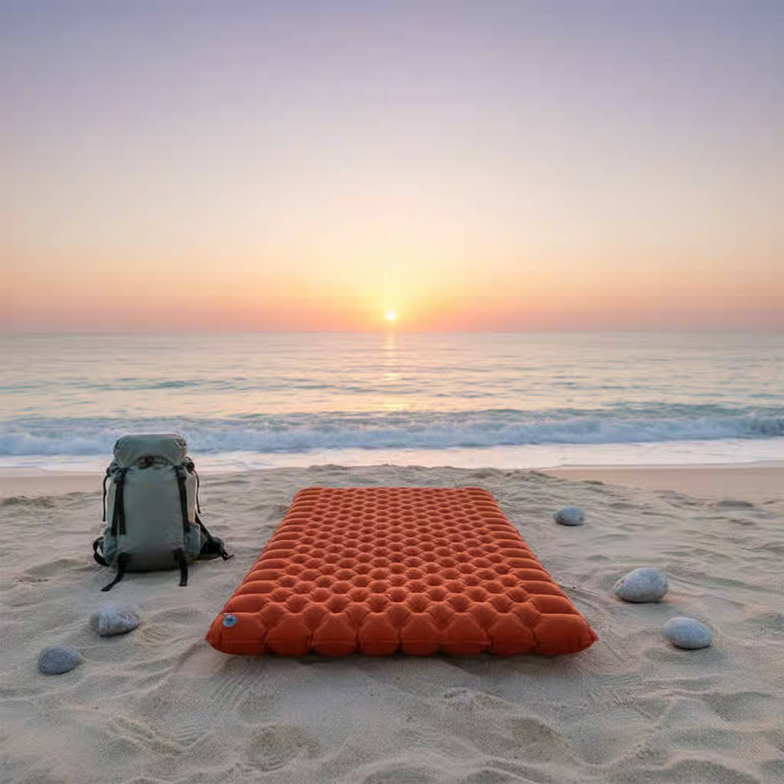 Inflatable Camping Mat Nylon T - Outdoor Camping Carpet ulasan dan harga