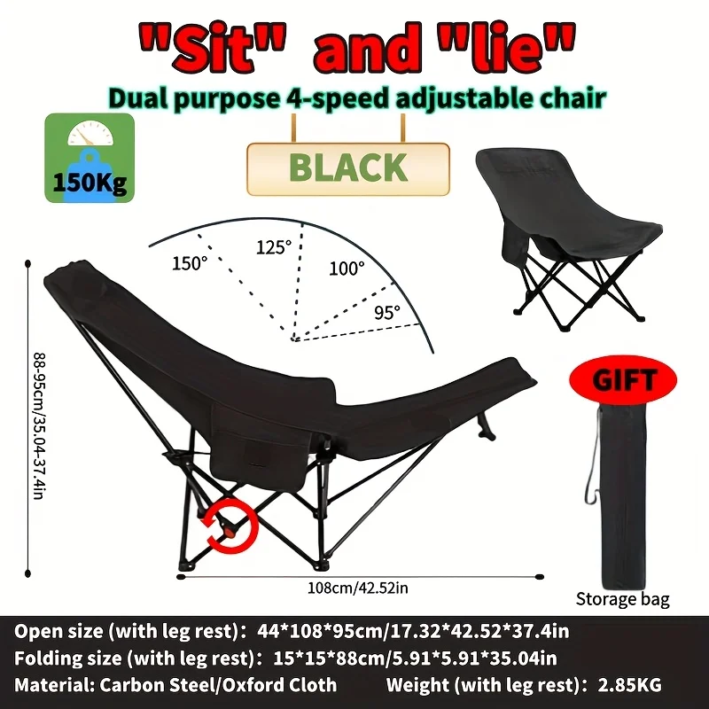 Portable Adjustable Folding Mo - Outdoor Camping Table And Chairs ulasan dan harga