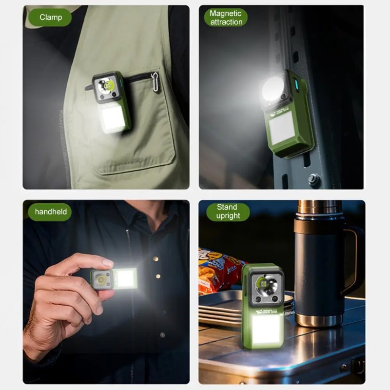 LED Magnetic Clamp Flashlight  - Outdoor Camping Adventure Lamp ulasan dan harga