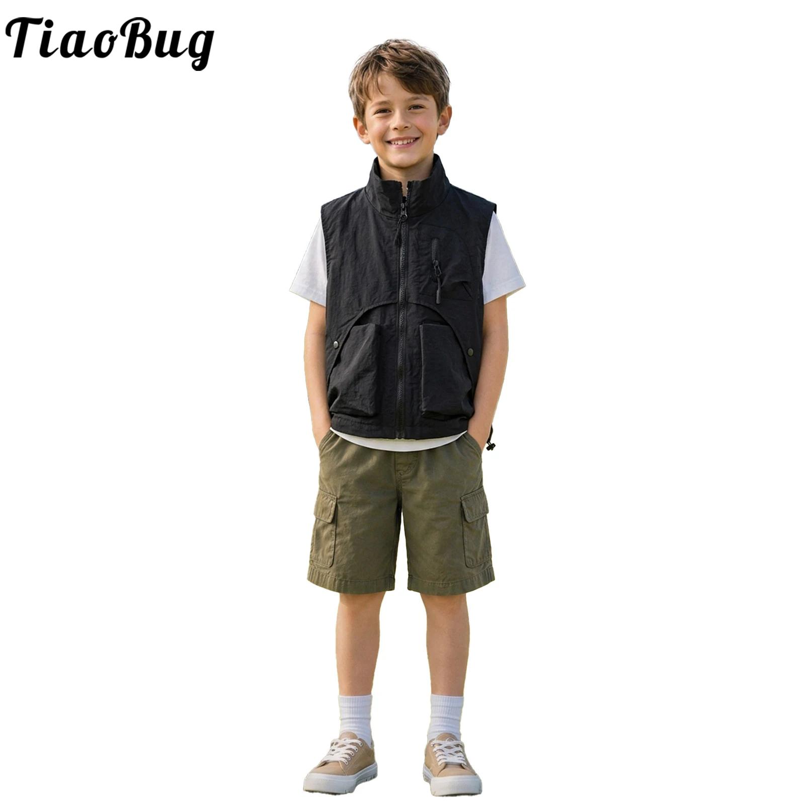 Kids Boys Fashion Zipper Cargo - Outdoor Camping Kids Activities ulasan dan harga