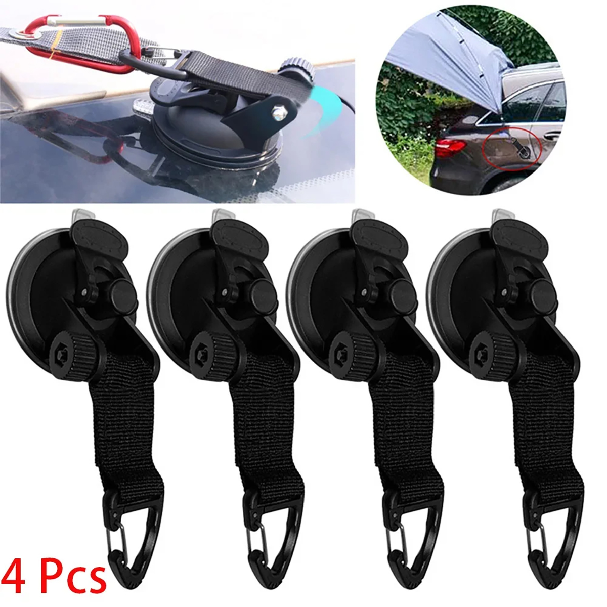4PCS Auto Zelt Saugnäpfe Schna - Camping Zelt Outdoor ulasan dan harga