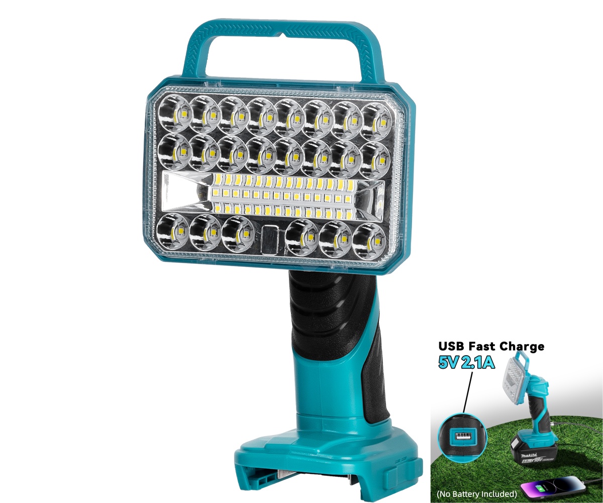 18W 2000LM Cordless LED Flashl - Outdoor Camping Jobs ulasan dan harga