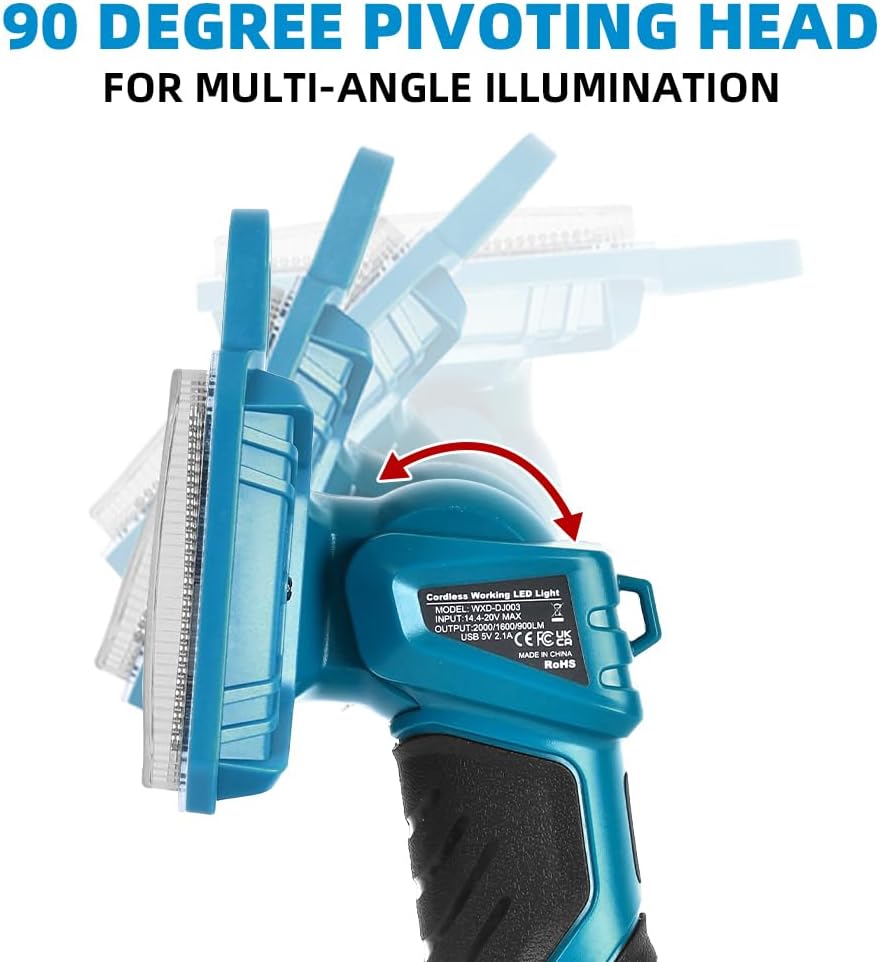 18W 2000LM Cordless LED Flashl - Outdoor Camping Jobs ulasan dan harga