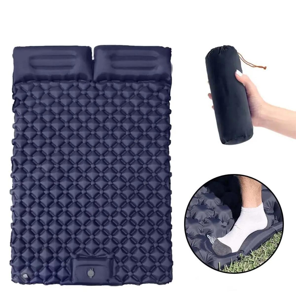 Single & Double Inflatable Air - Outdoor Camping Carpet ulasan dan harga