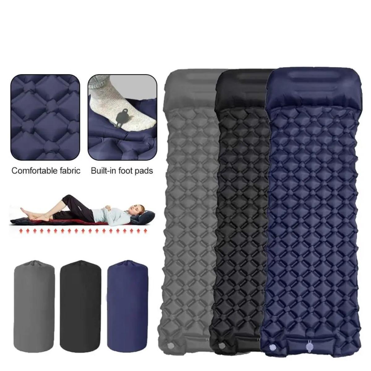 Single & Double Inflatable Air - Outdoor Camping Carpet ulasan dan harga