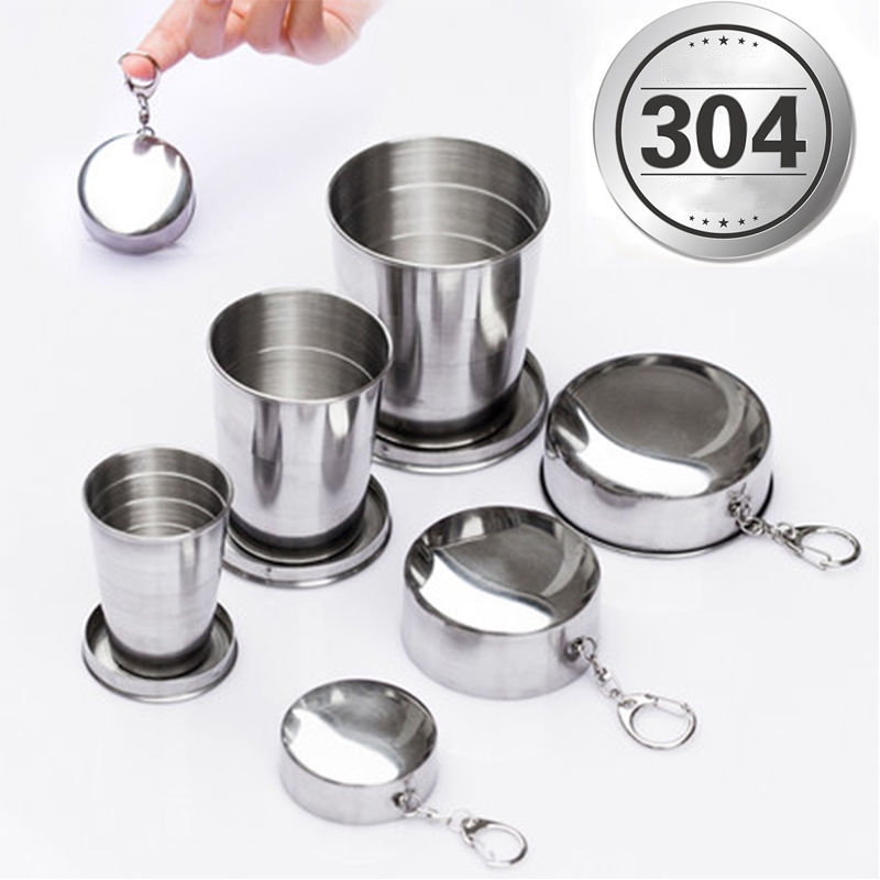 Stainless Steel Folding Cup Po - Outdoor Camping Direct ulasan dan harga
