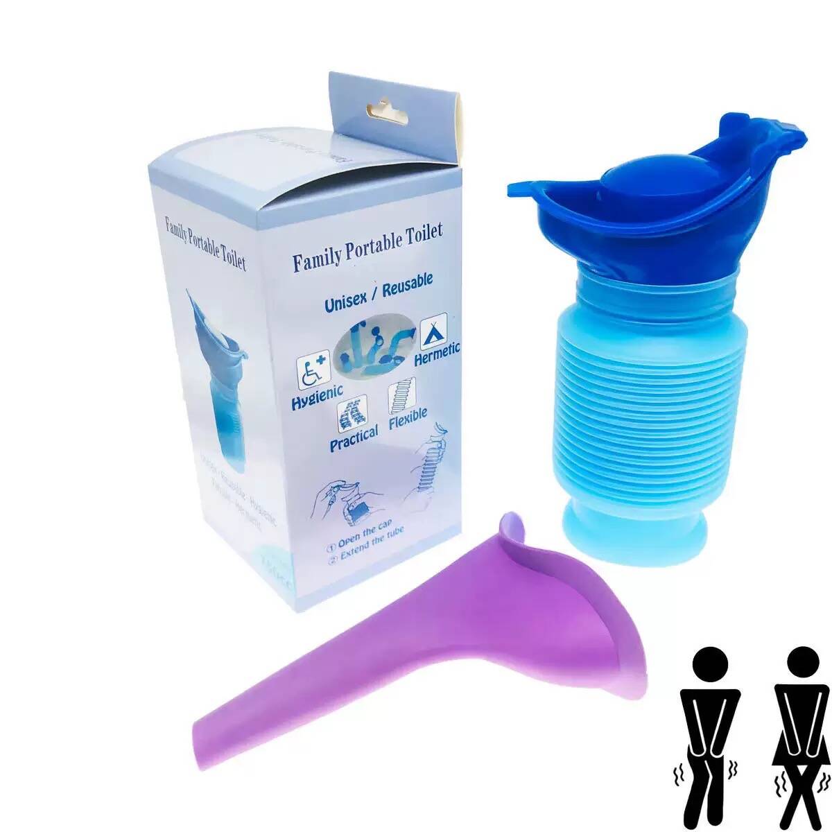 750ML Foldable Portable Urine  - Outdoor Camping Urinal ulasan dan harga