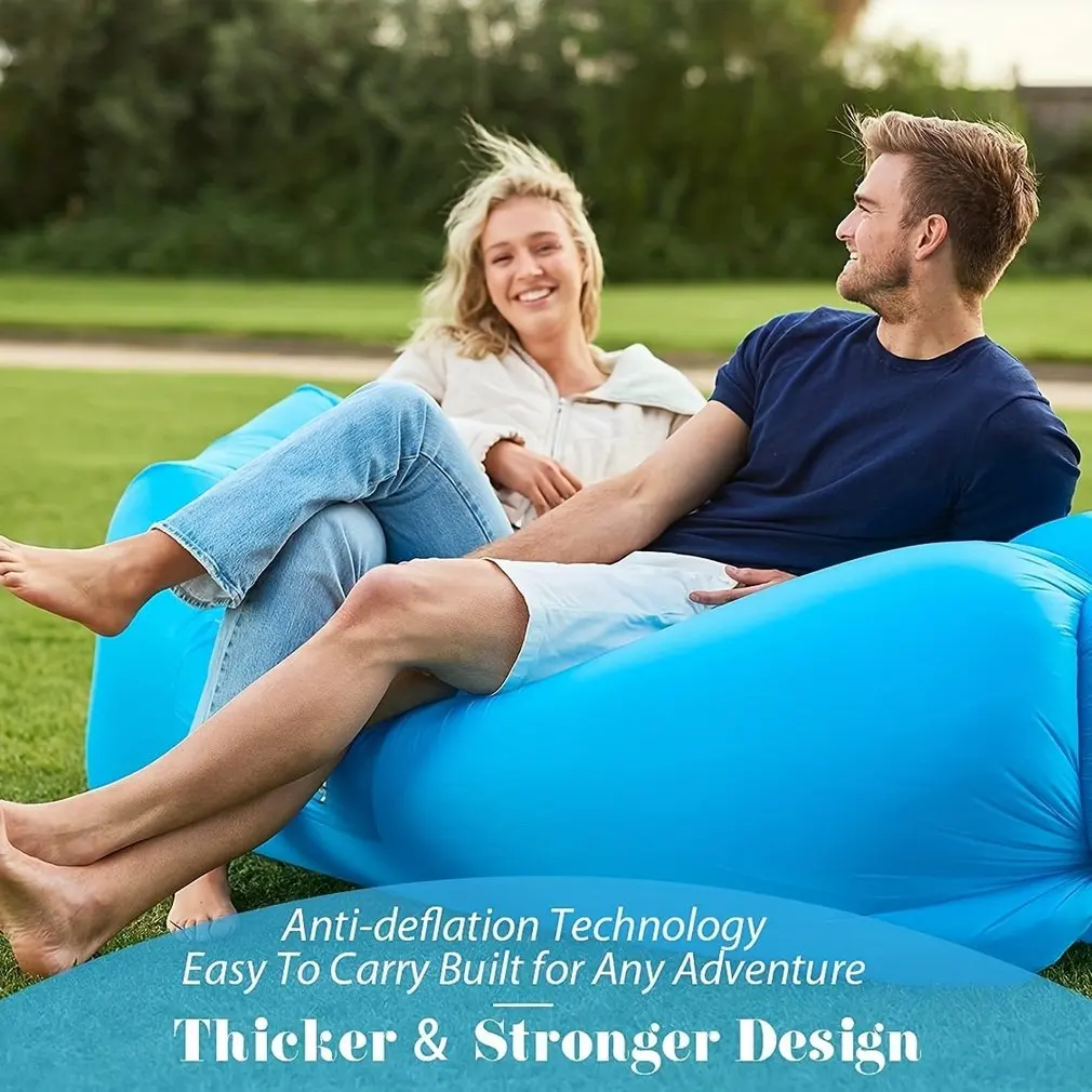 Portable Inflatable Lounger La - Outdoor Camping Couch ulasan dan harga