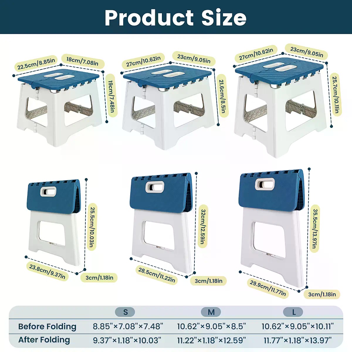 Foldable Plastic Step Stool 1  - Outdoor Camping Bathroom ulasan dan harga
