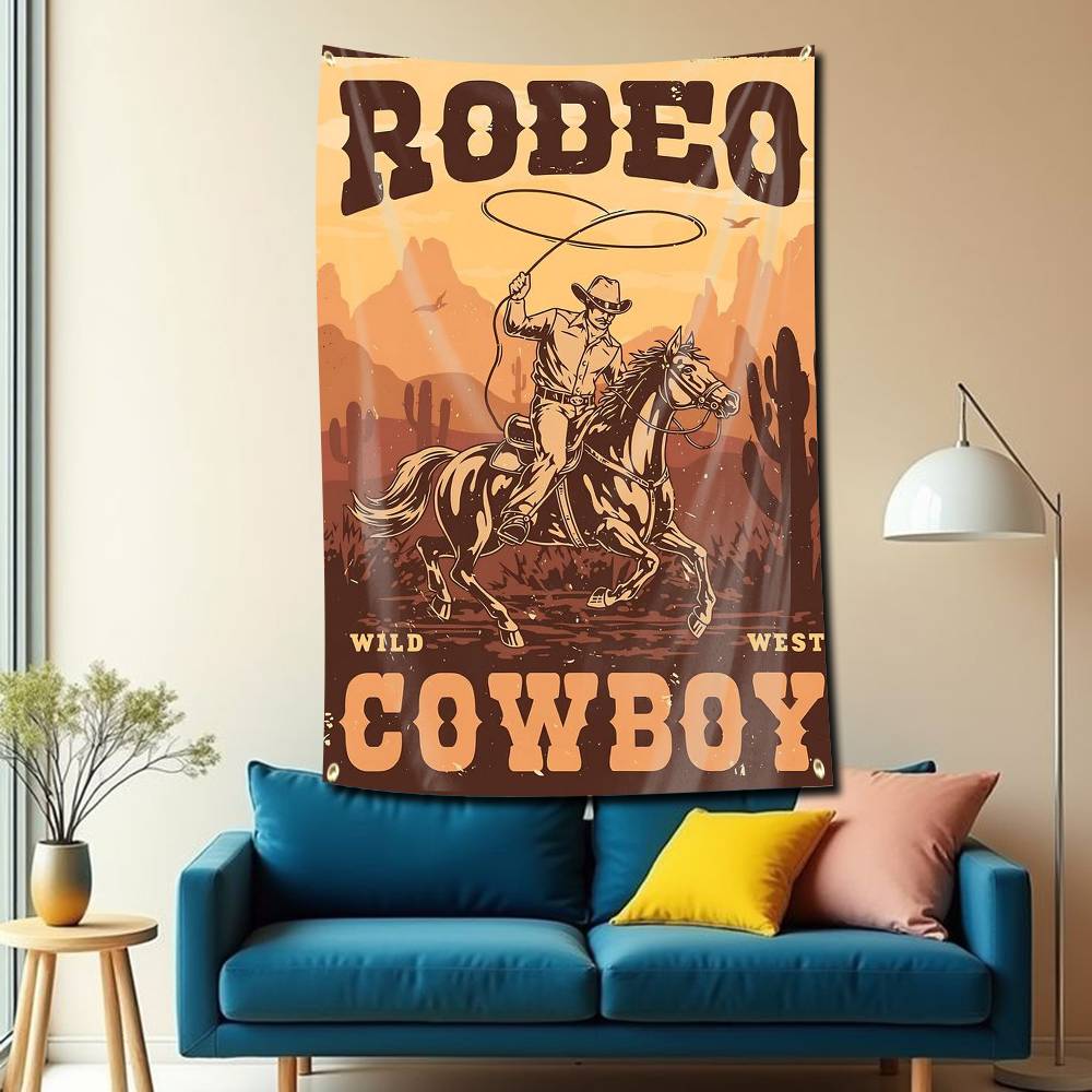 Retro Texas Western Cowboy Fla - Outdoor Camping In Texas ulasan dan harga