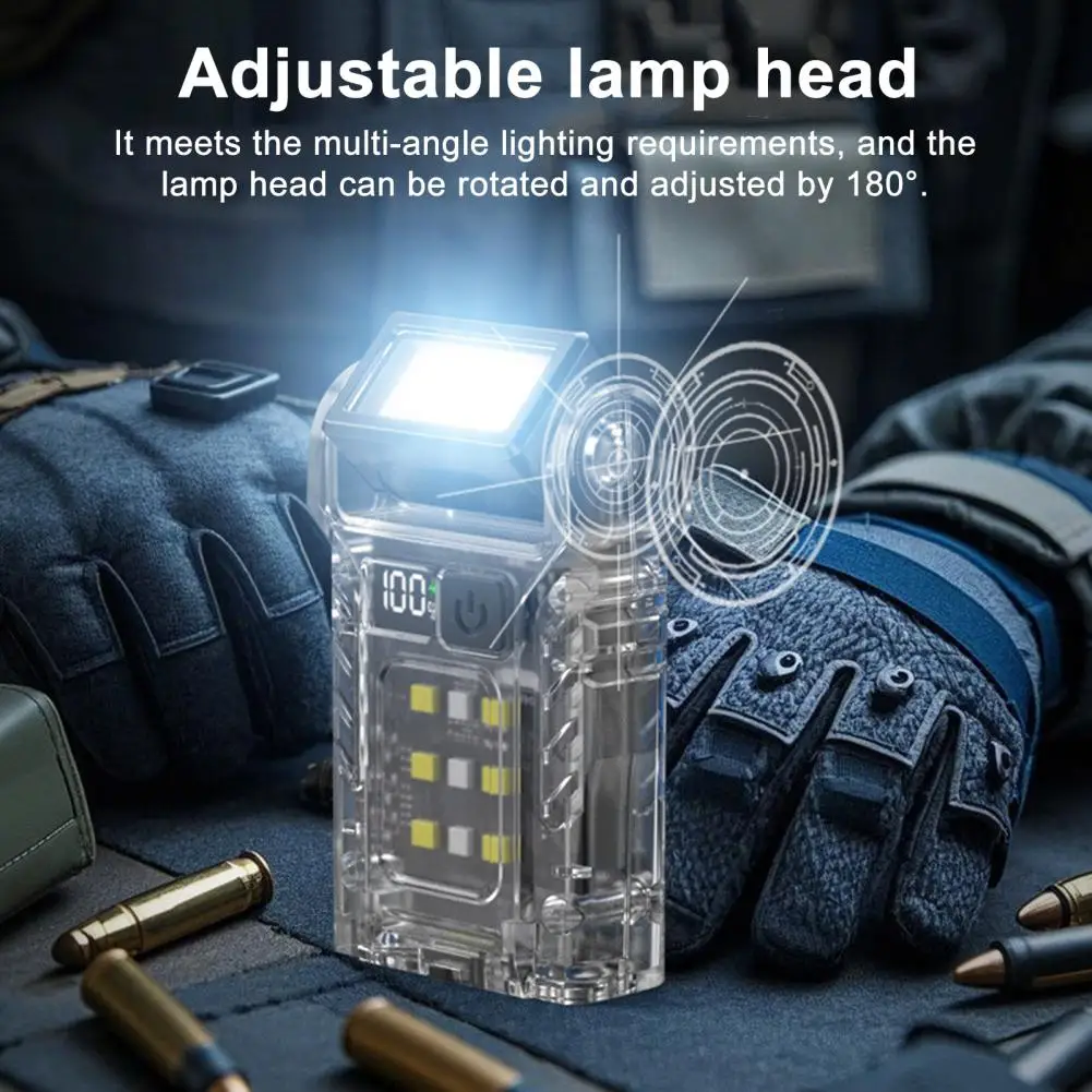 Tactical Pocket COB LED Flashl - Outdoor Camping Adventure Lamp ulasan dan harga