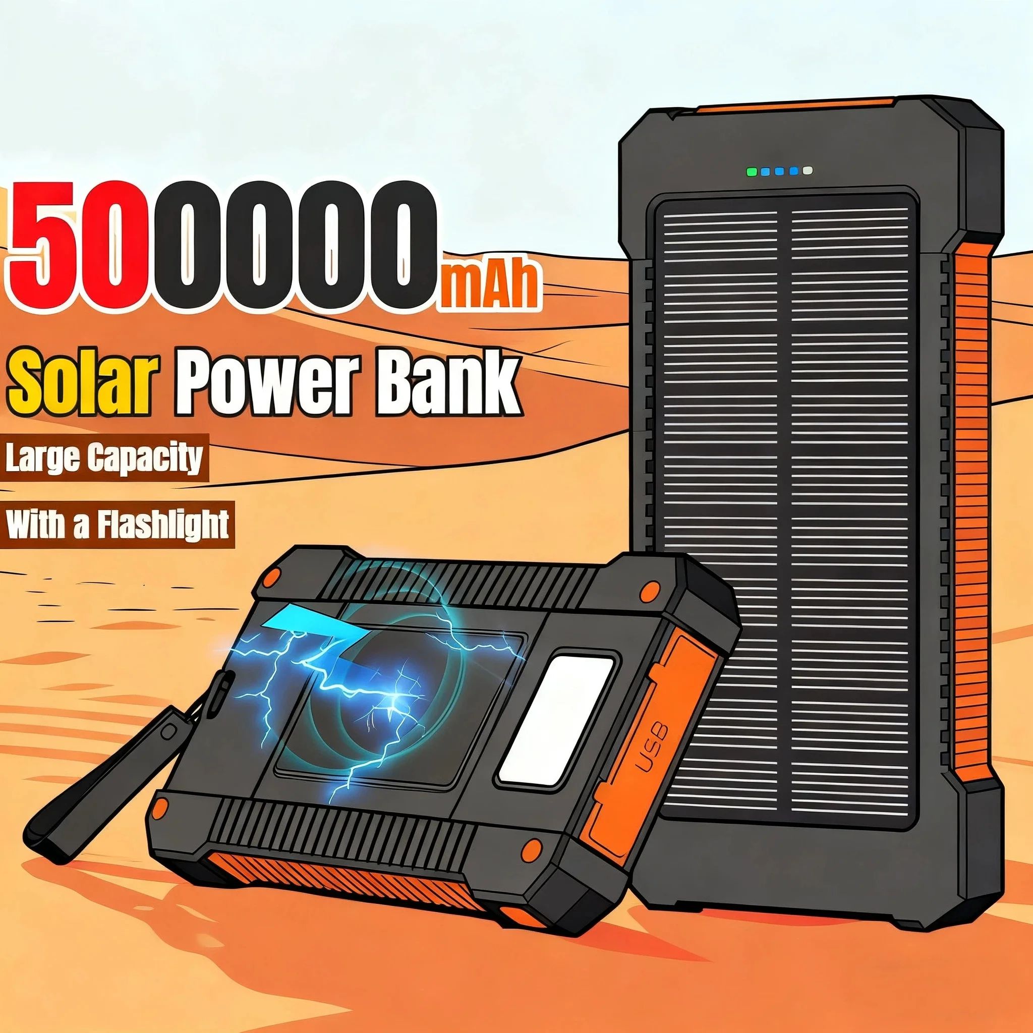 500000mAh Waterproof Outdoor S - Outdoor Camping Adventure Lamp ulasan dan harga