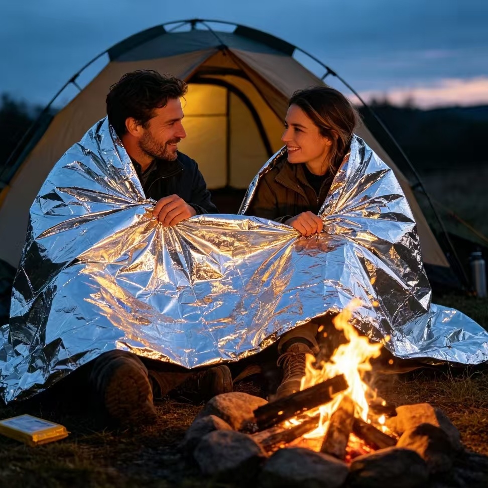 Mylar Thermal Emergency Blanke - Outdoor Camping Heated Blanket ulasan dan harga