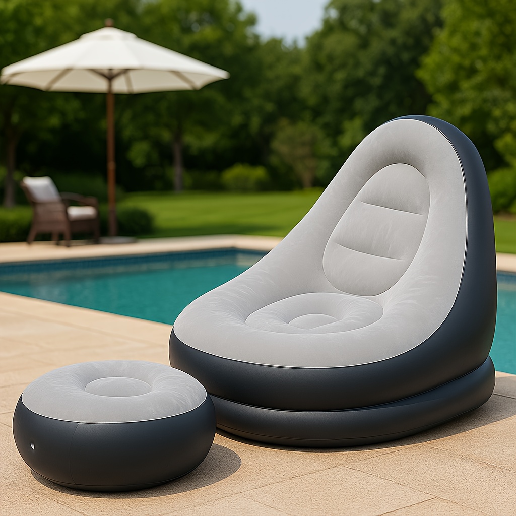 Inflatable Recliner Foldable I - Outdoor Camping Couch ulasan dan harga